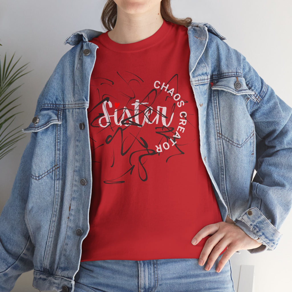 Sister Tee — 'Chaos Creator' Lightweight Sister Graphic T-Shirt