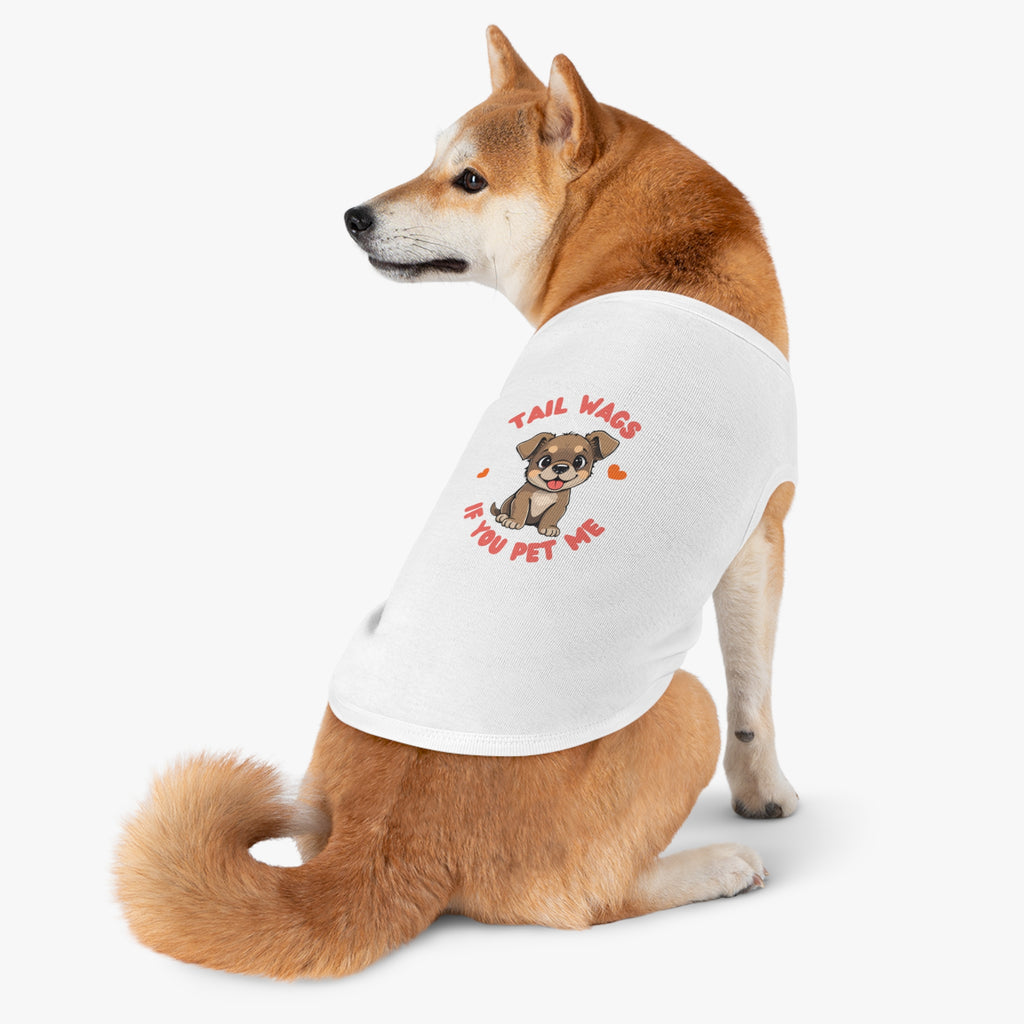 "Tail Wags...pet me" Pet Tank Top