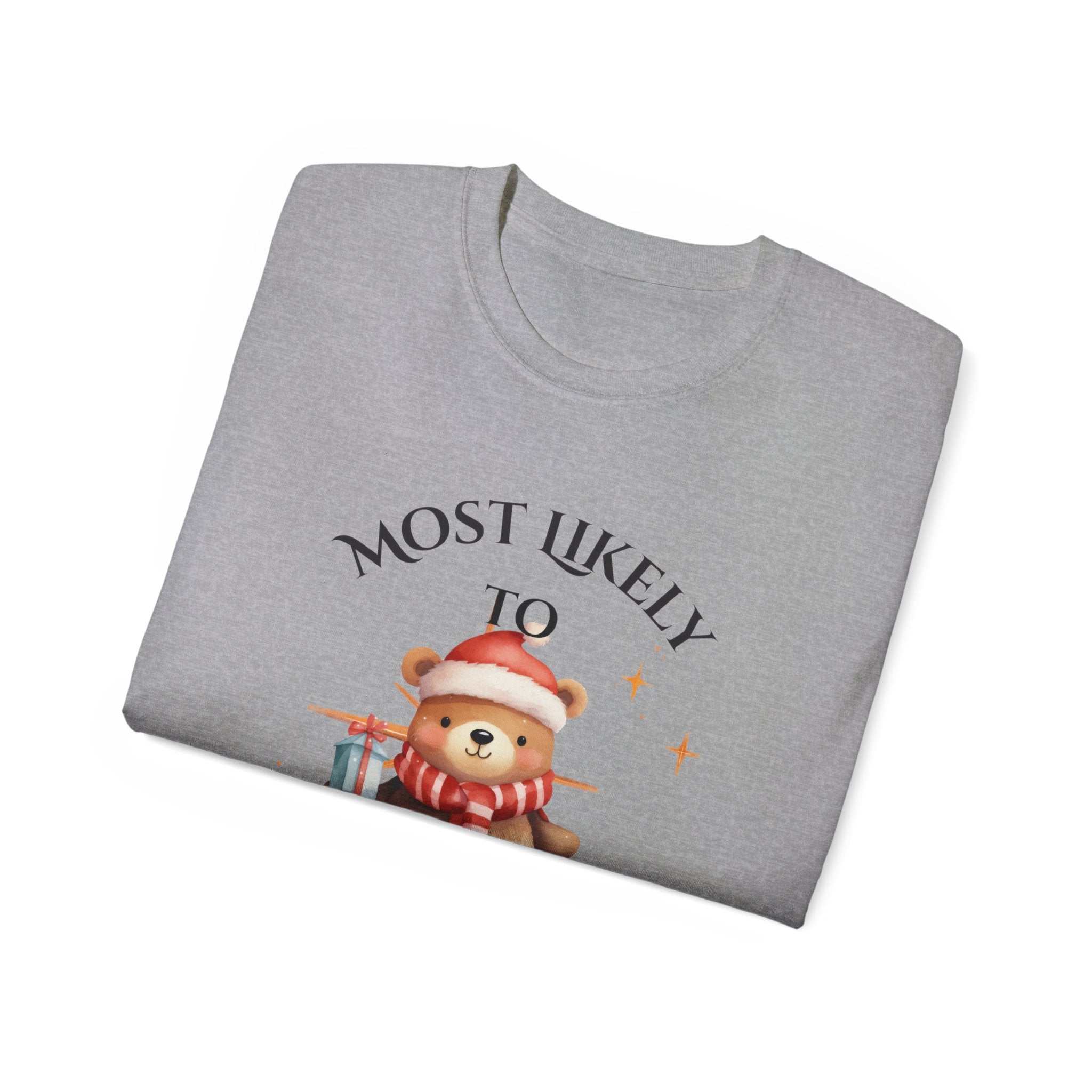 Most Likely To Forget the Rules Secret Santa Tee, Cute Holiday T-Shirt, Christmas Gift, Unisex Cotton Shirt, Fun Party Wear