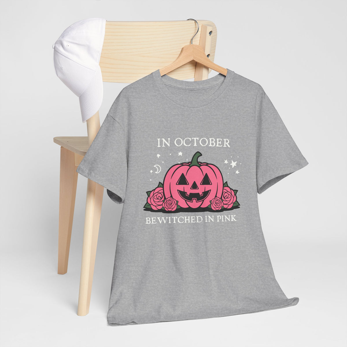 In October Bewitched in Pink Pumpkin Tee