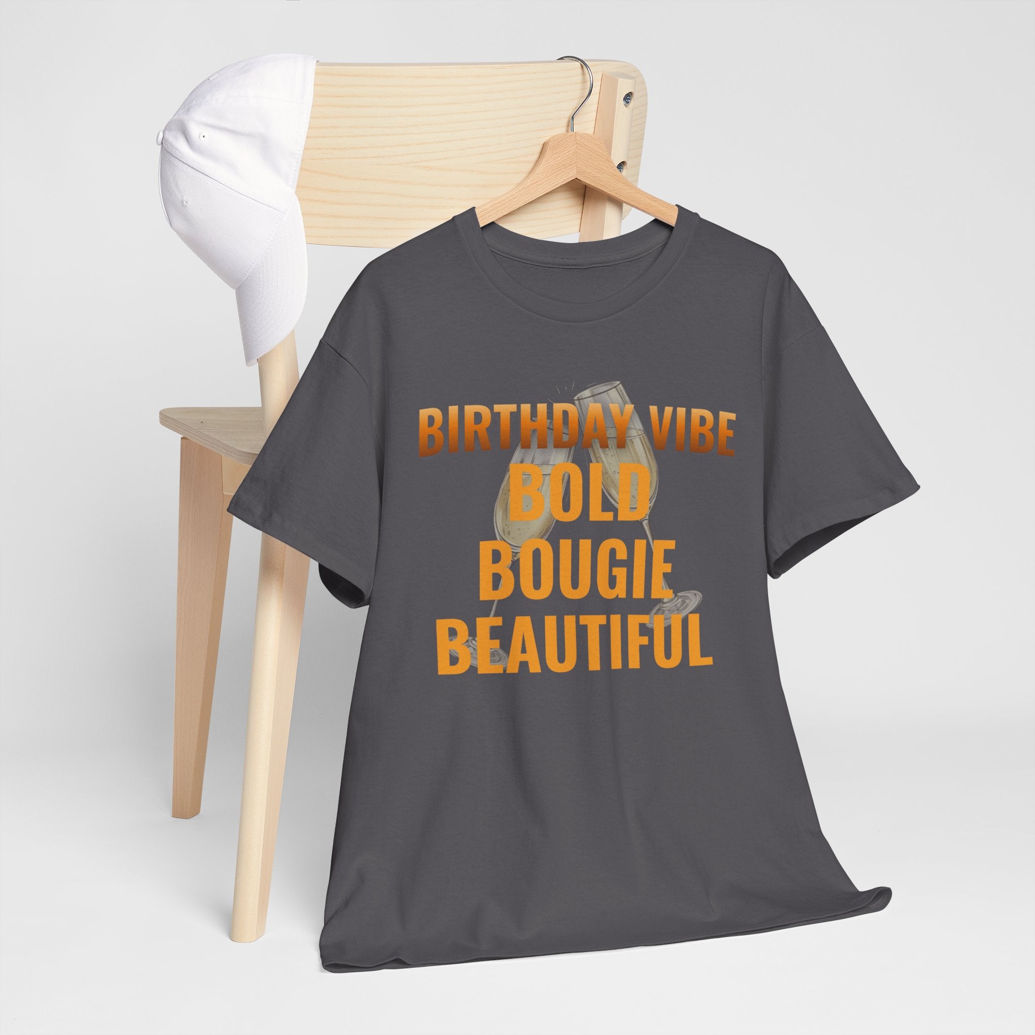 Birthday Vibe Tee — "Bold Bougie Beautiful" Graphic T-Shirt