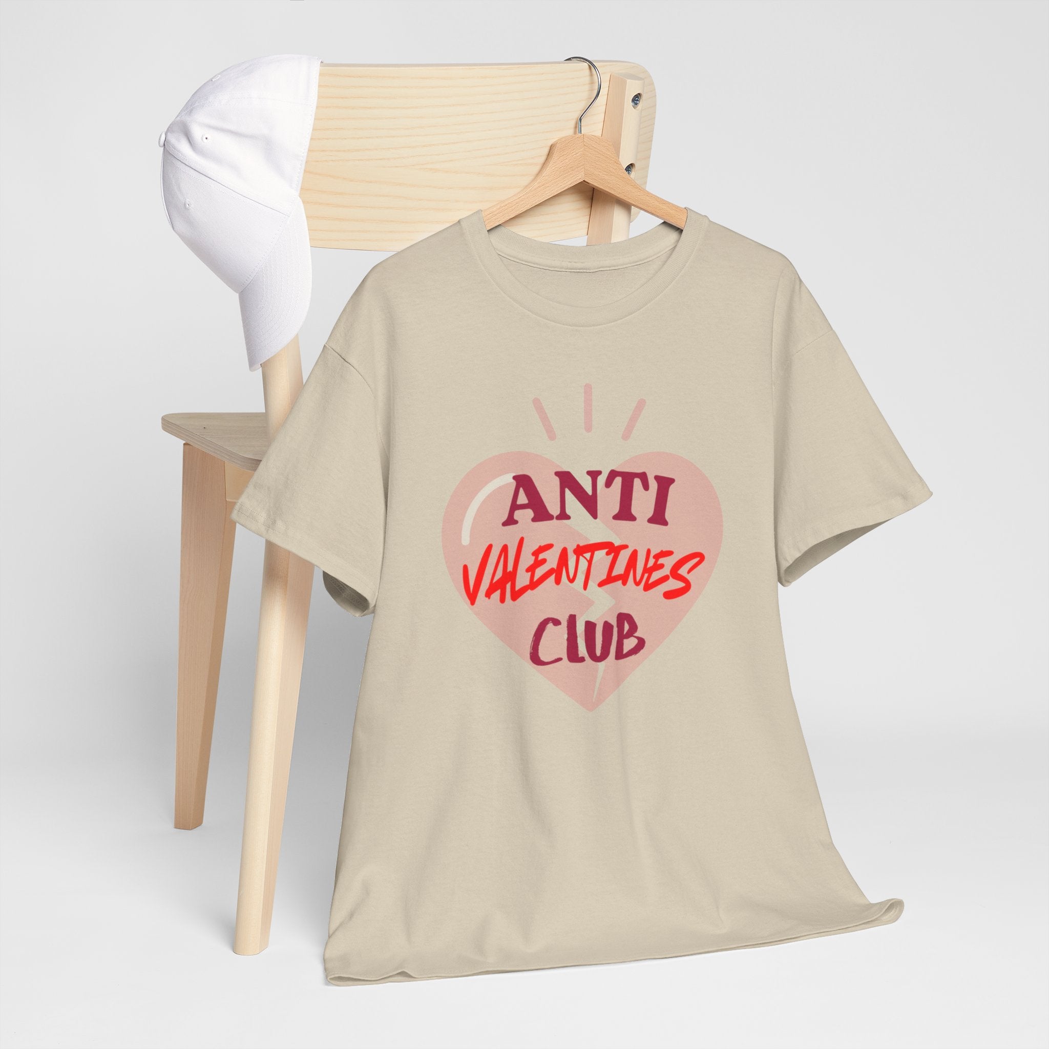 T-Shirt — Anti Valentines Day Club Heart Graphic Tee