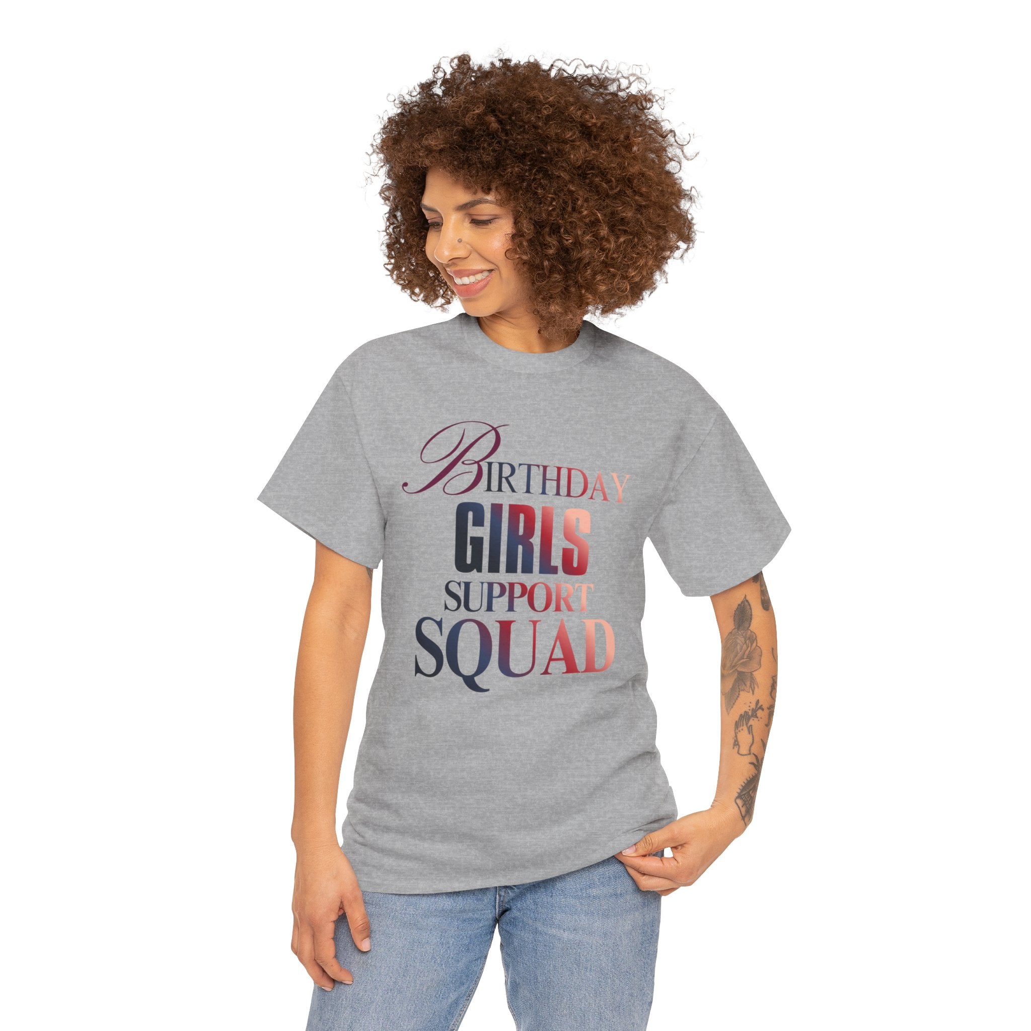 Birthday Girls Support Squad Tee — Bachelorette Party & Birthday Squad Shirt