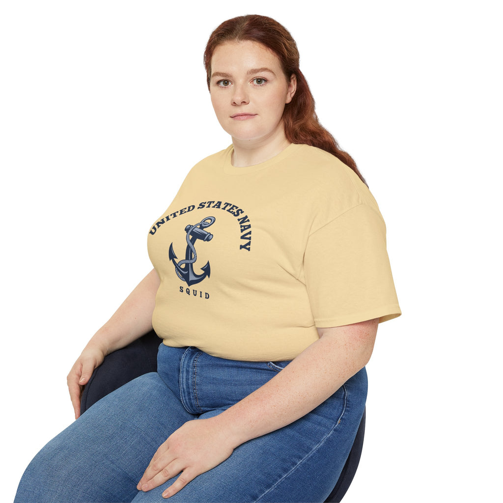 United States Navy Anchor Tee — "Squid" Graphic Cotton T-Shirt