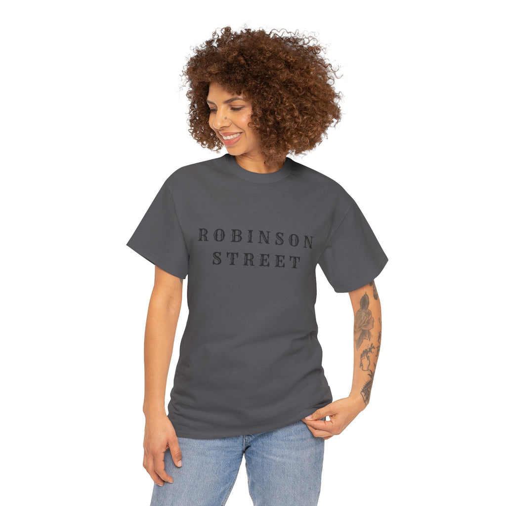 Robinson Street T-Shirt — Minimal Vintage Text Tee