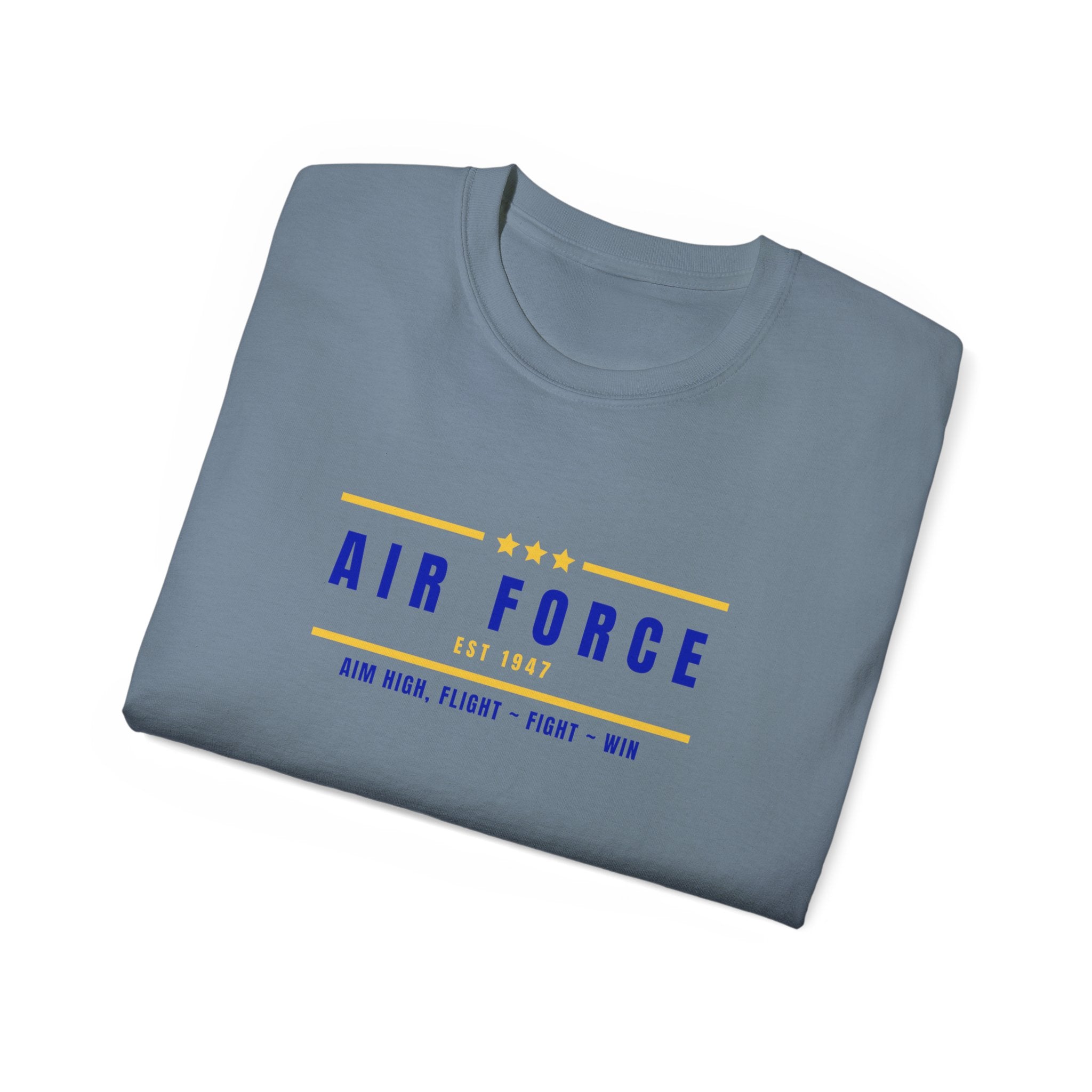 Air Force Vintage Stripe Tee — "Air Force" Graphic T-Shirt