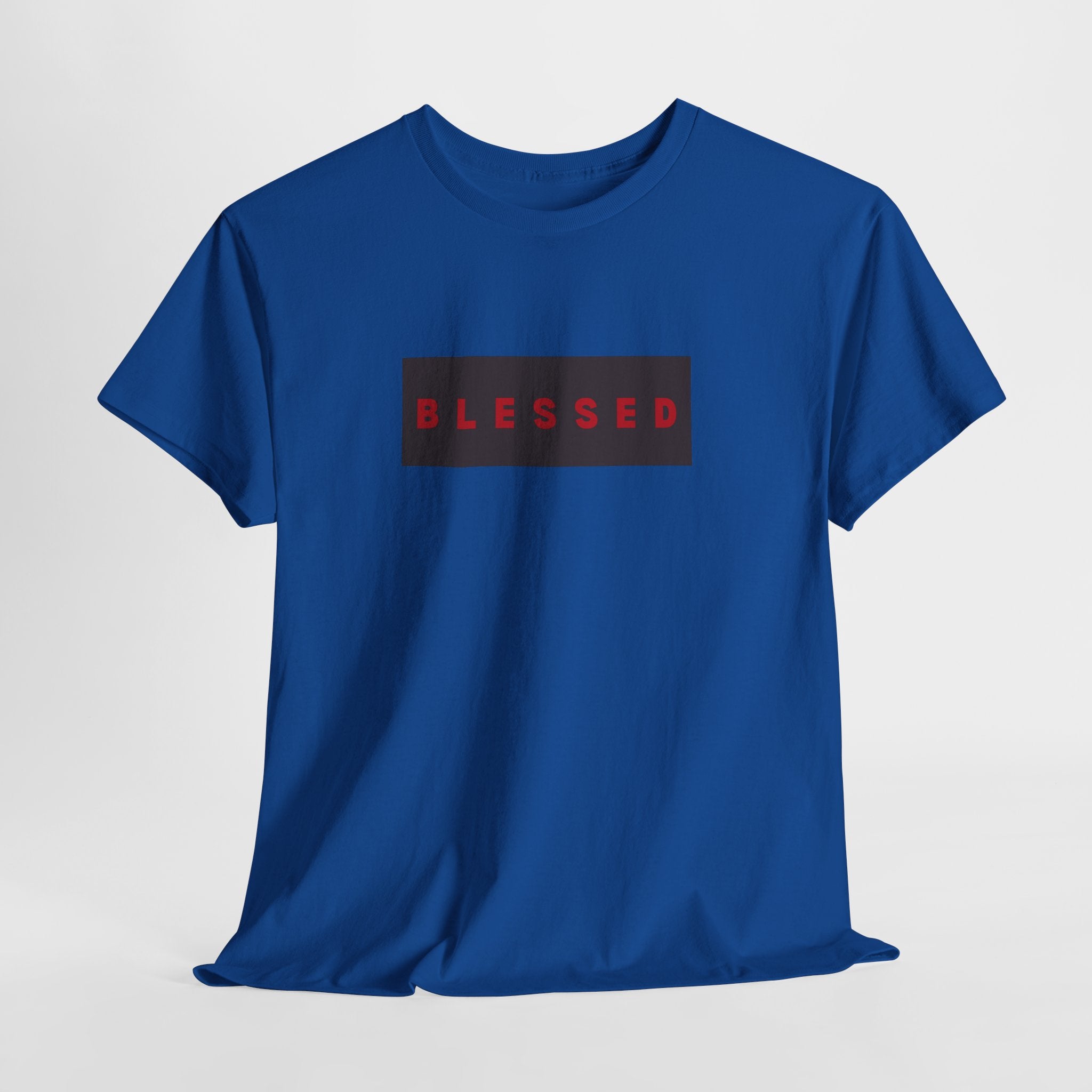 Blessed Box Logo T-Shirt — Minimal Christian Faith Tee