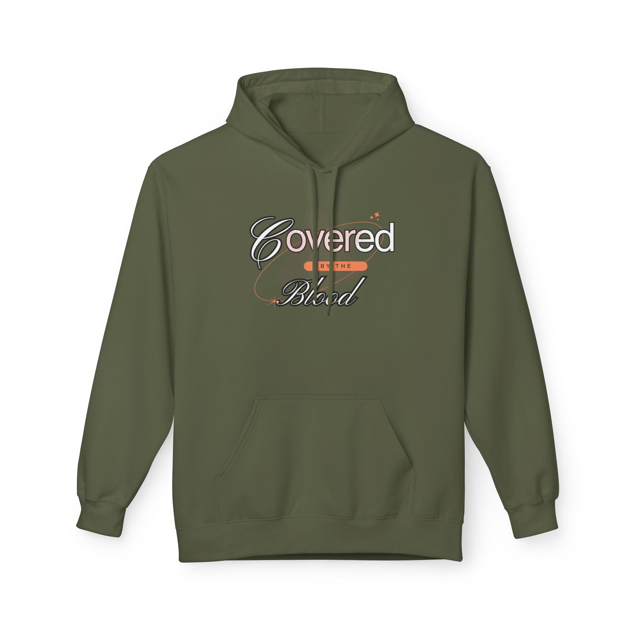 Covered by the Blood Hoodie — Christian Faith Graphic Hoodie