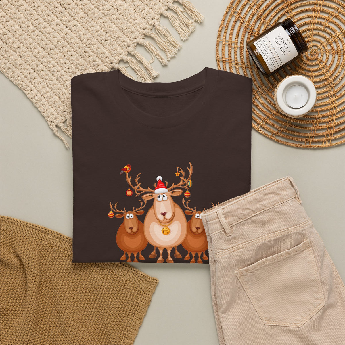 Silent Night, Not in This Family Christmas Reindeer T-Shirt