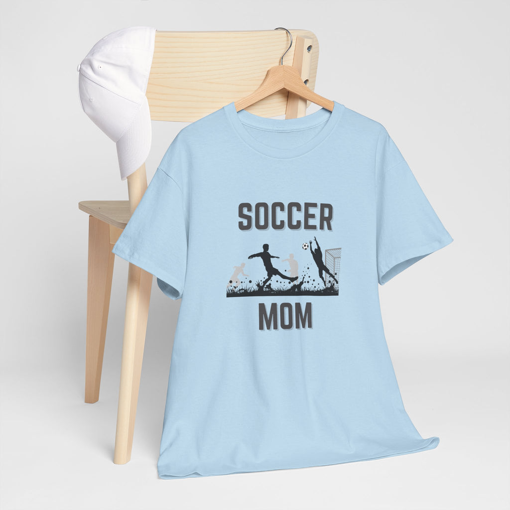 Soccer Mom T-Shirt - Graphic Soccer Player & Goal Tee for Proud Sports Moms