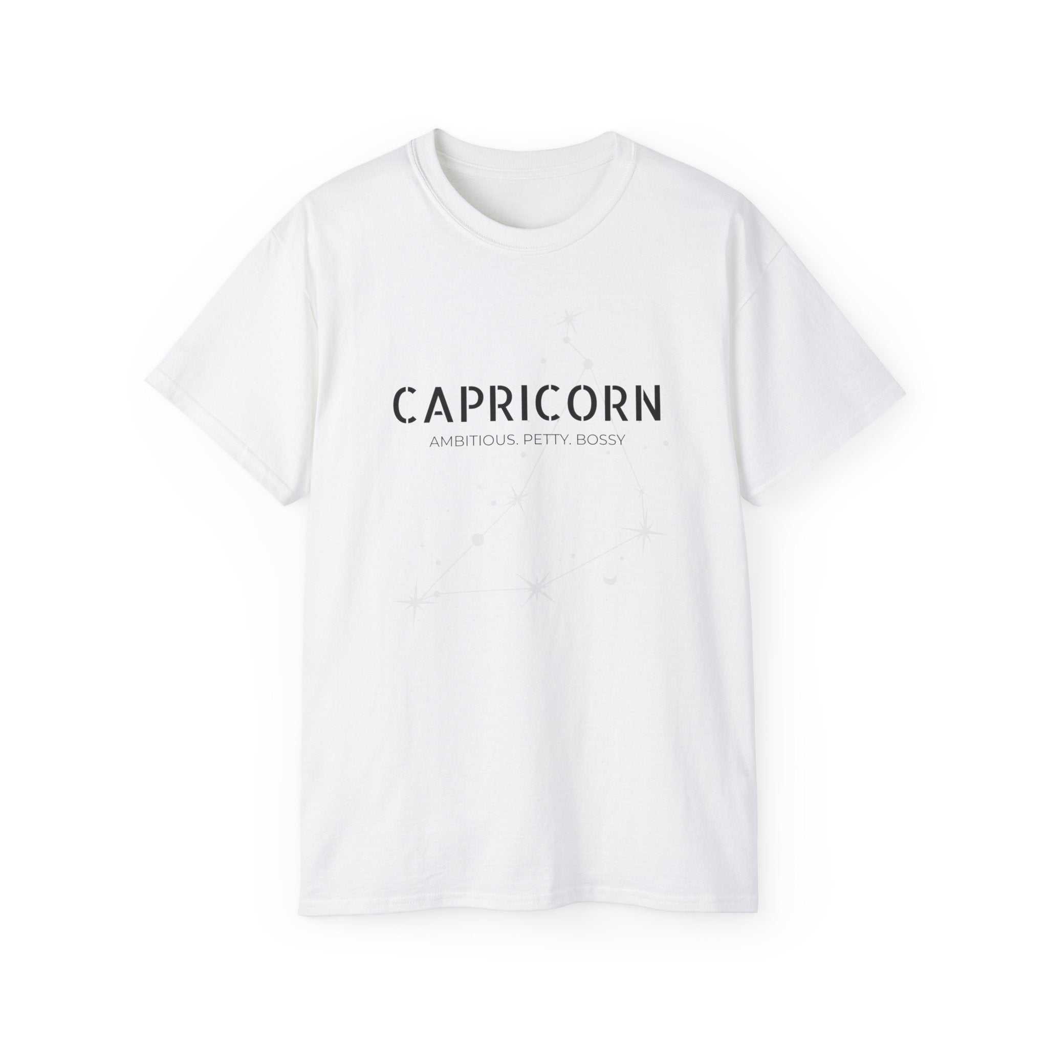 Capricorn Zodiac Tee — Minimal Astrology Shirt