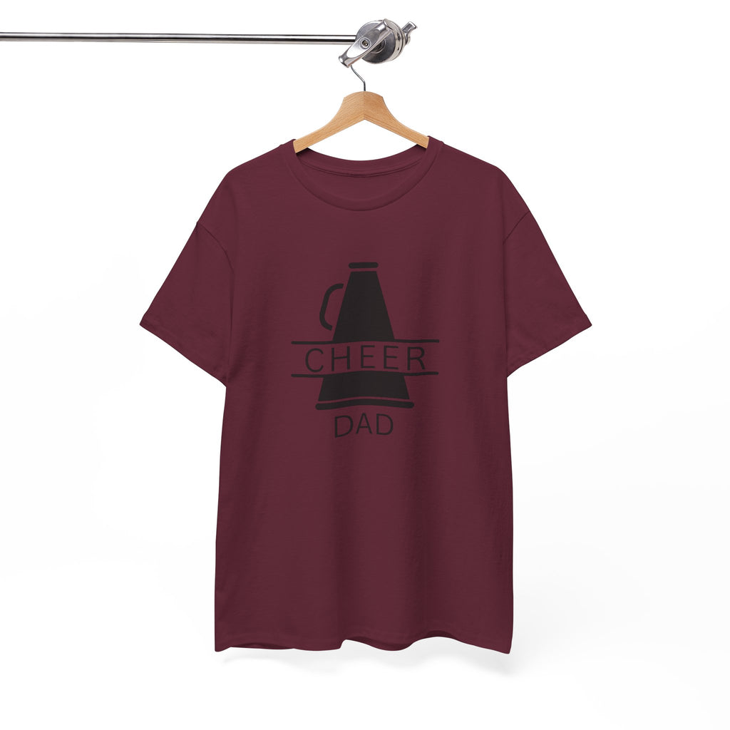 Cheer Dad T-Shirt – Megaphone Graphic Tee for Proud Cheerleading Fathers