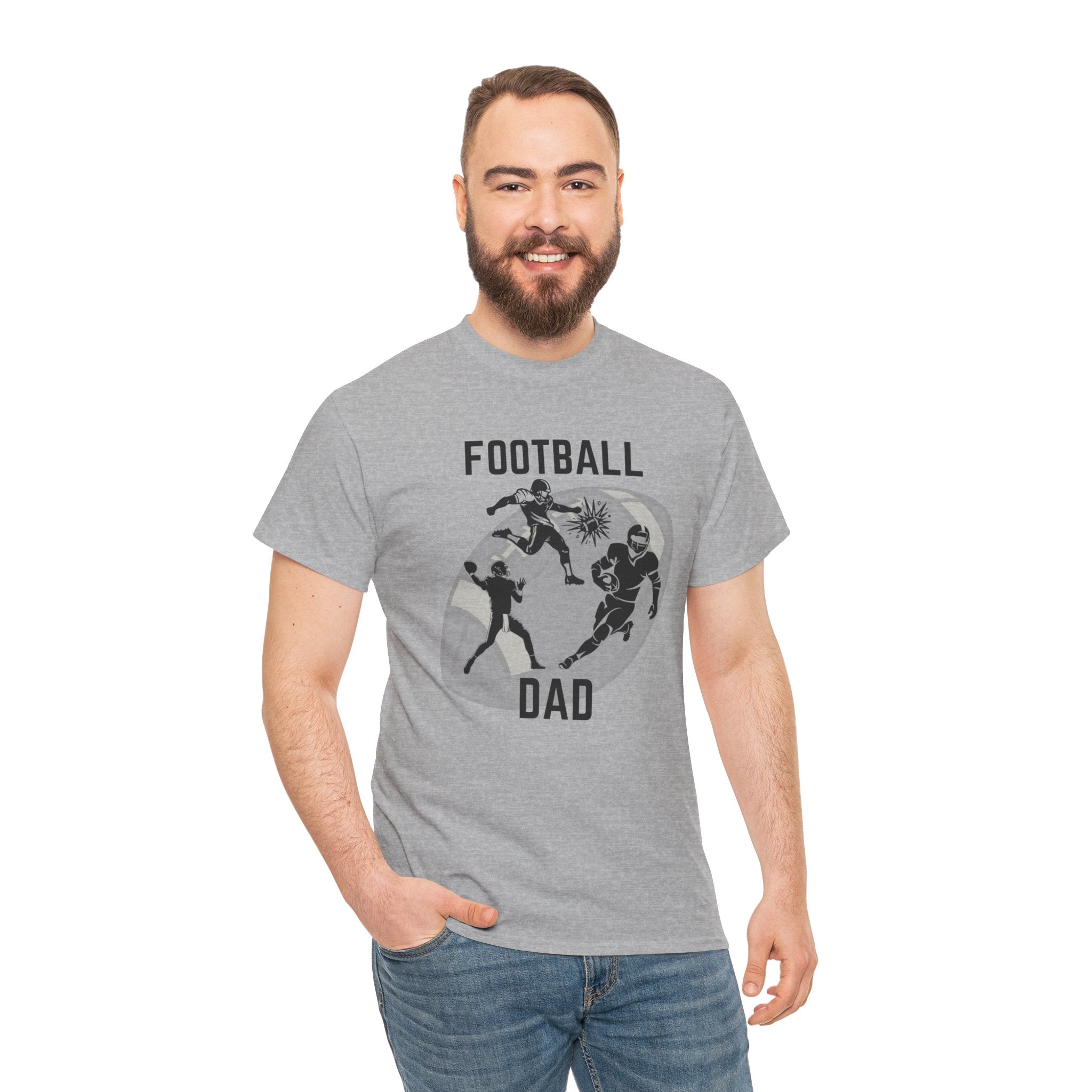 Football Dad T-Shirt – Proud Sideline Tee for Dad