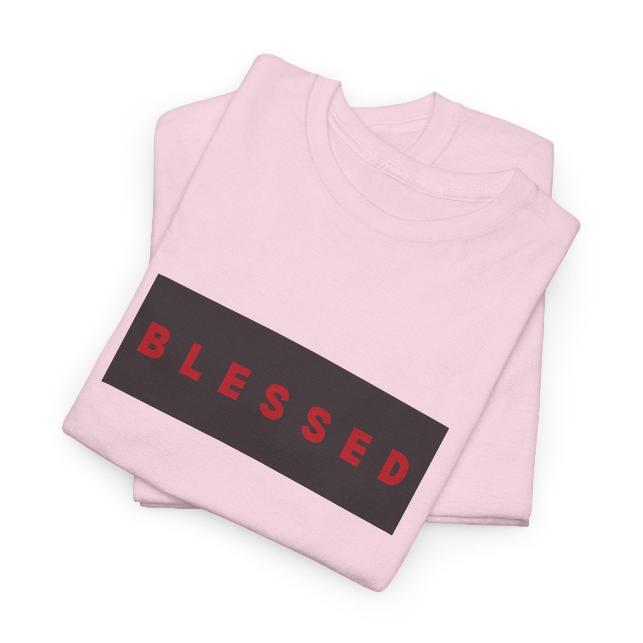Blessed Box Logo T-Shirt — Minimal Christian Faith Tee