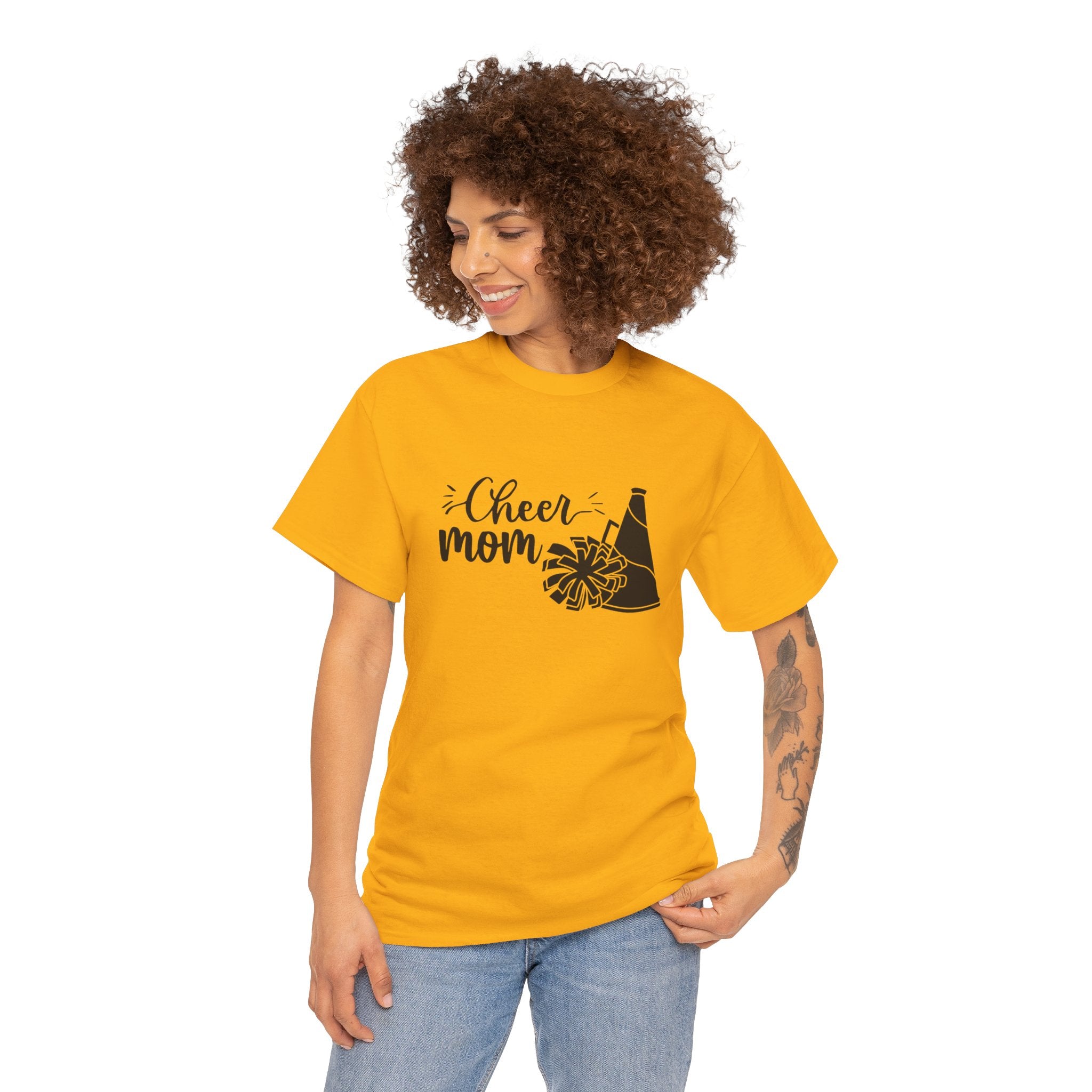 Cheer Mom T-Shirt — Pom Pom & Megaphone Mom Tee