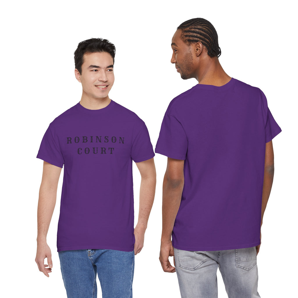 Robinson Court T-Shirt — Minimal Vintage Text Streetwear Tee
