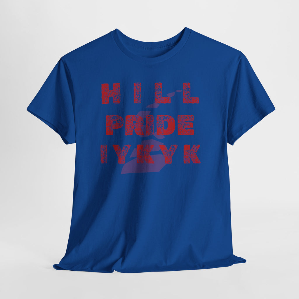 Hill Pride Cobblestone Road Graphic Tee — Red Brick Path Text Design