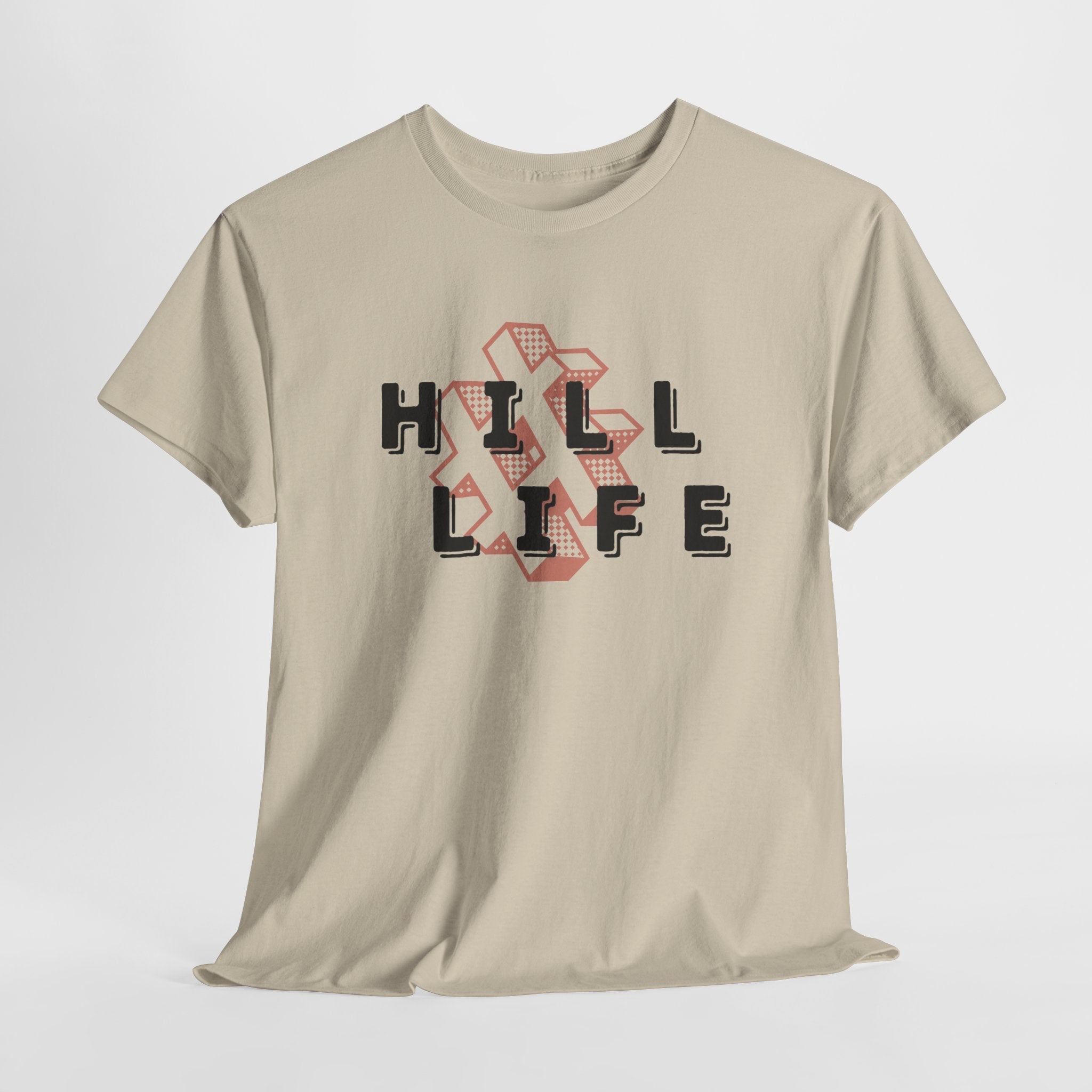 Hill Life T‑Shirt — Retro Geo Cross Graphic Tee