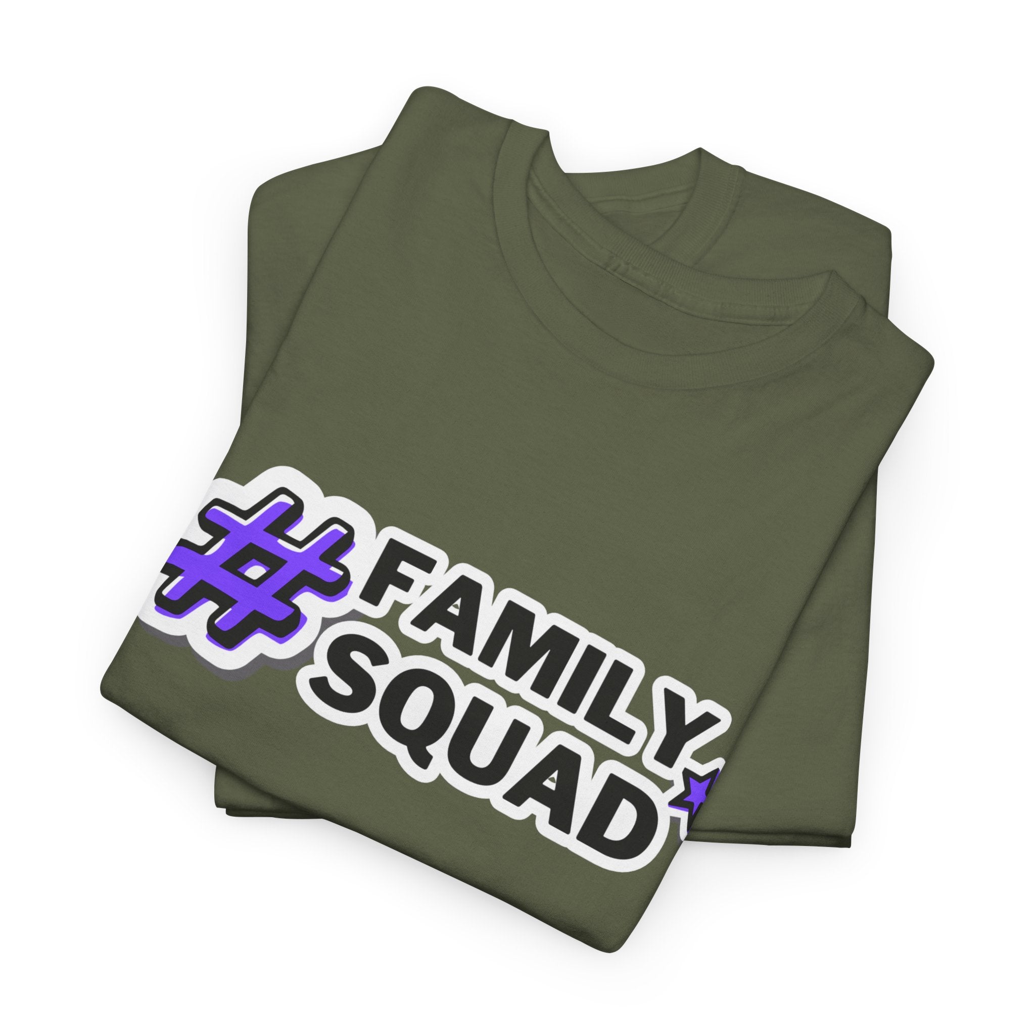 Family Squad T-Shirt — #FamilySquad Graphic Tee for Matching Family Outfits