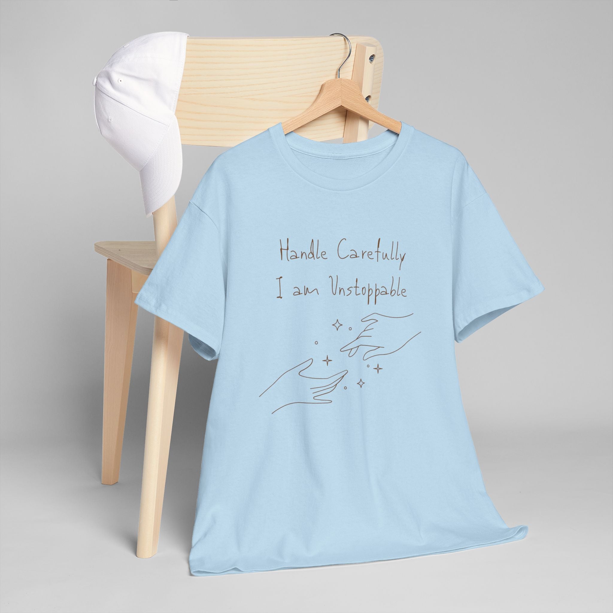 Vulnerable Hearts Tee – "Handle Carefully I am Unstoppable" Minimalist Graphic T-Shirt
