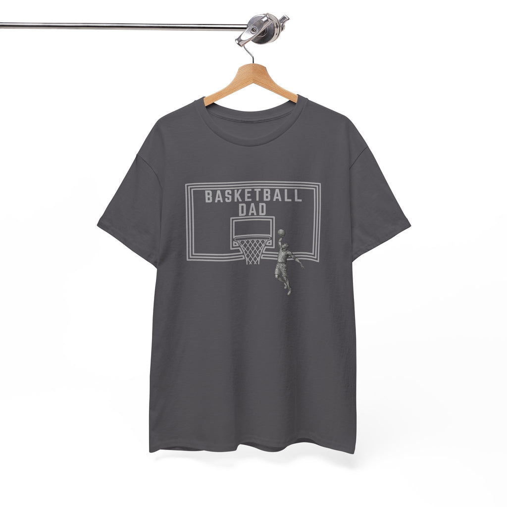 Basketball Dad T-Shirt — Basketball Hoop Graphic Tee for Proud Fathers