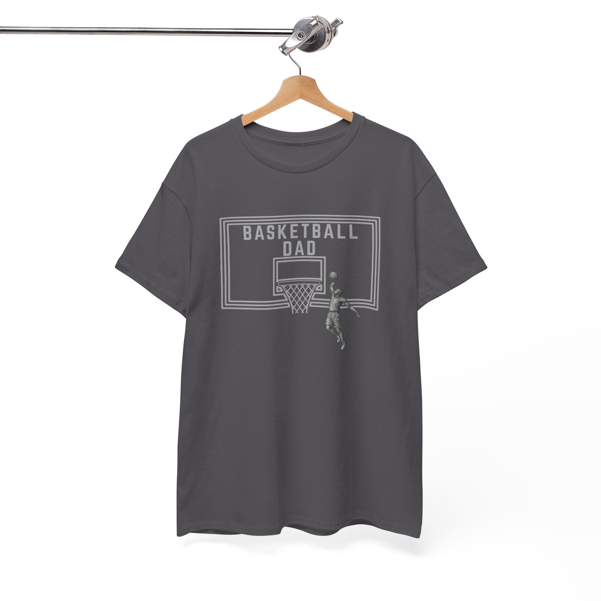 Basketball Dad T-Shirt — Basketball Hoop Graphic Tee for Proud Fathers