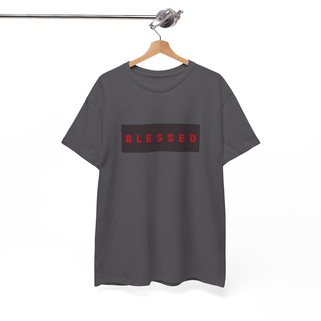 Blessed Box Logo T-Shirt — Minimal Christian Faith Tee