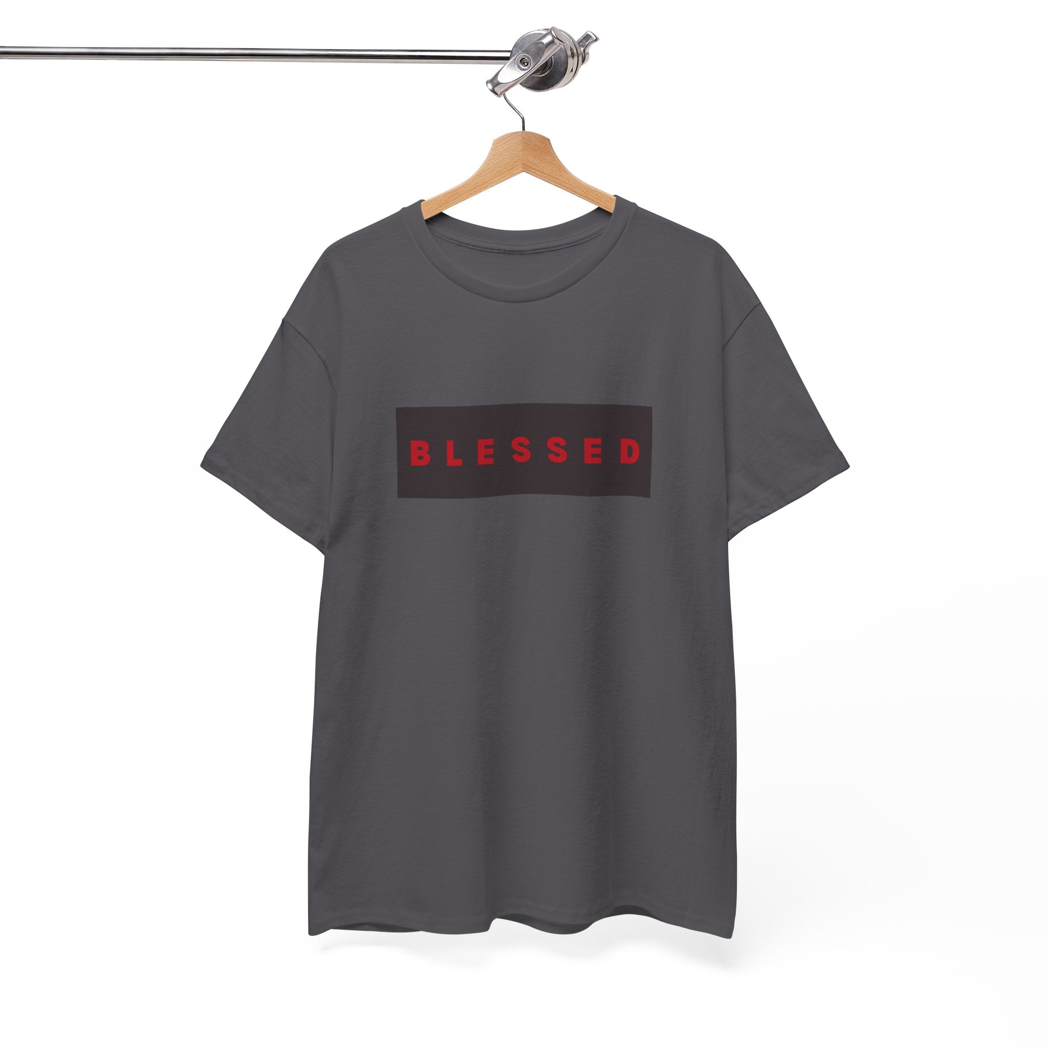 Blessed Box Logo T-Shirt — Minimal Christian Faith Tee