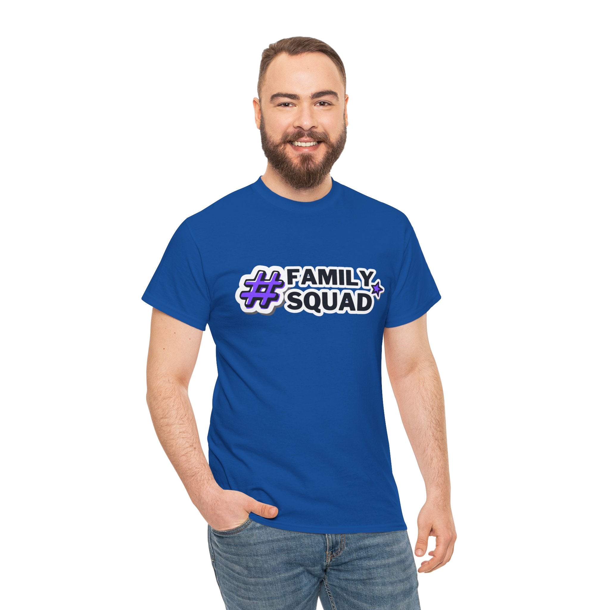 Family Squad T-Shirt — #FamilySquad Graphic Tee for Matching Family Outfits