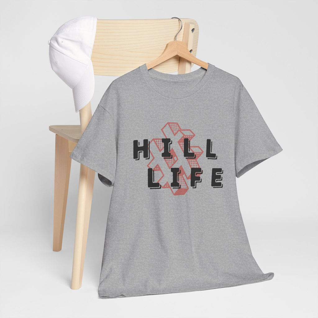 Hill Life T‑Shirt — Retro Geo Cross Graphic Tee