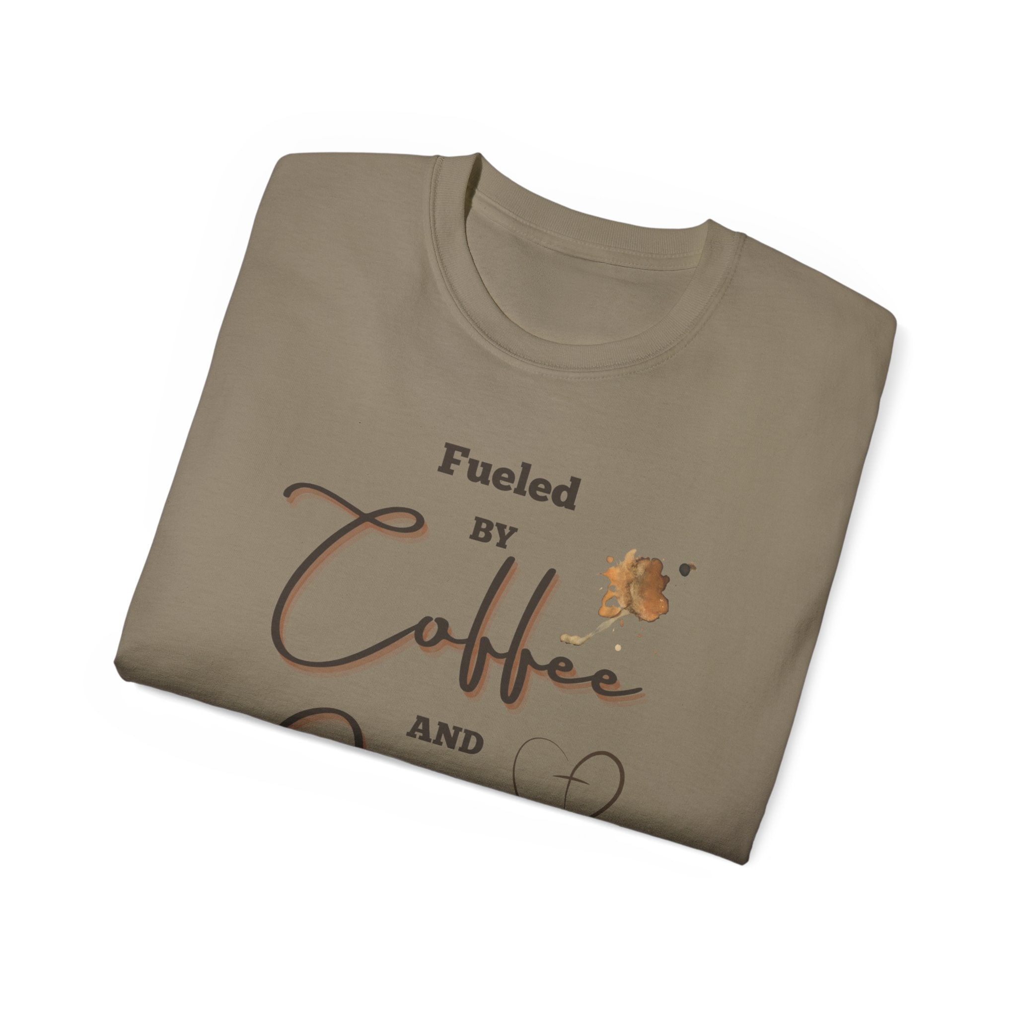 Coffee and Jesus T‑Shirt — "Fueled by Coffee and Jesus" Faith Graphic Tee