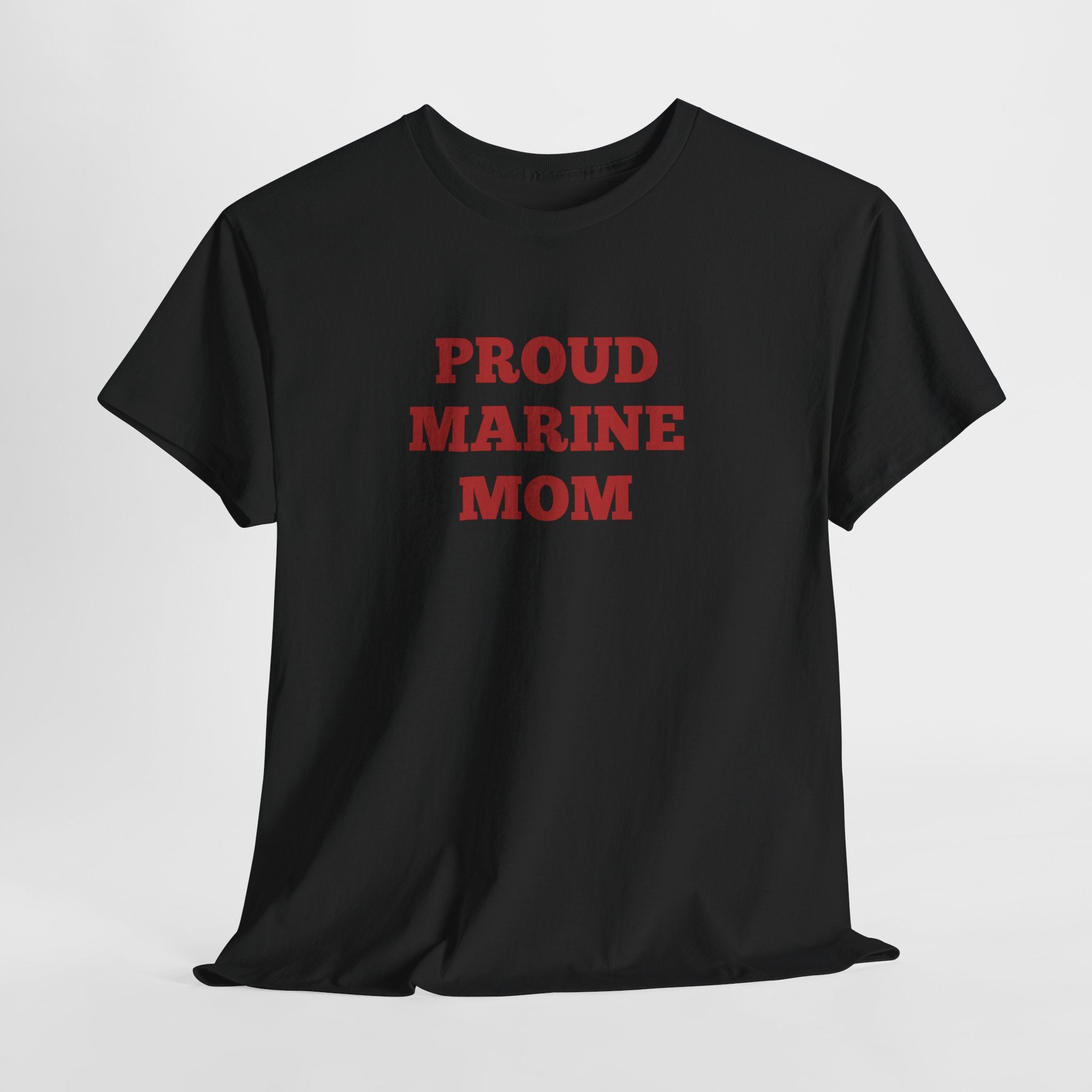 Proud Coast Guard Mom T-Shirt — Military Mom Gift, Blue Text Tee