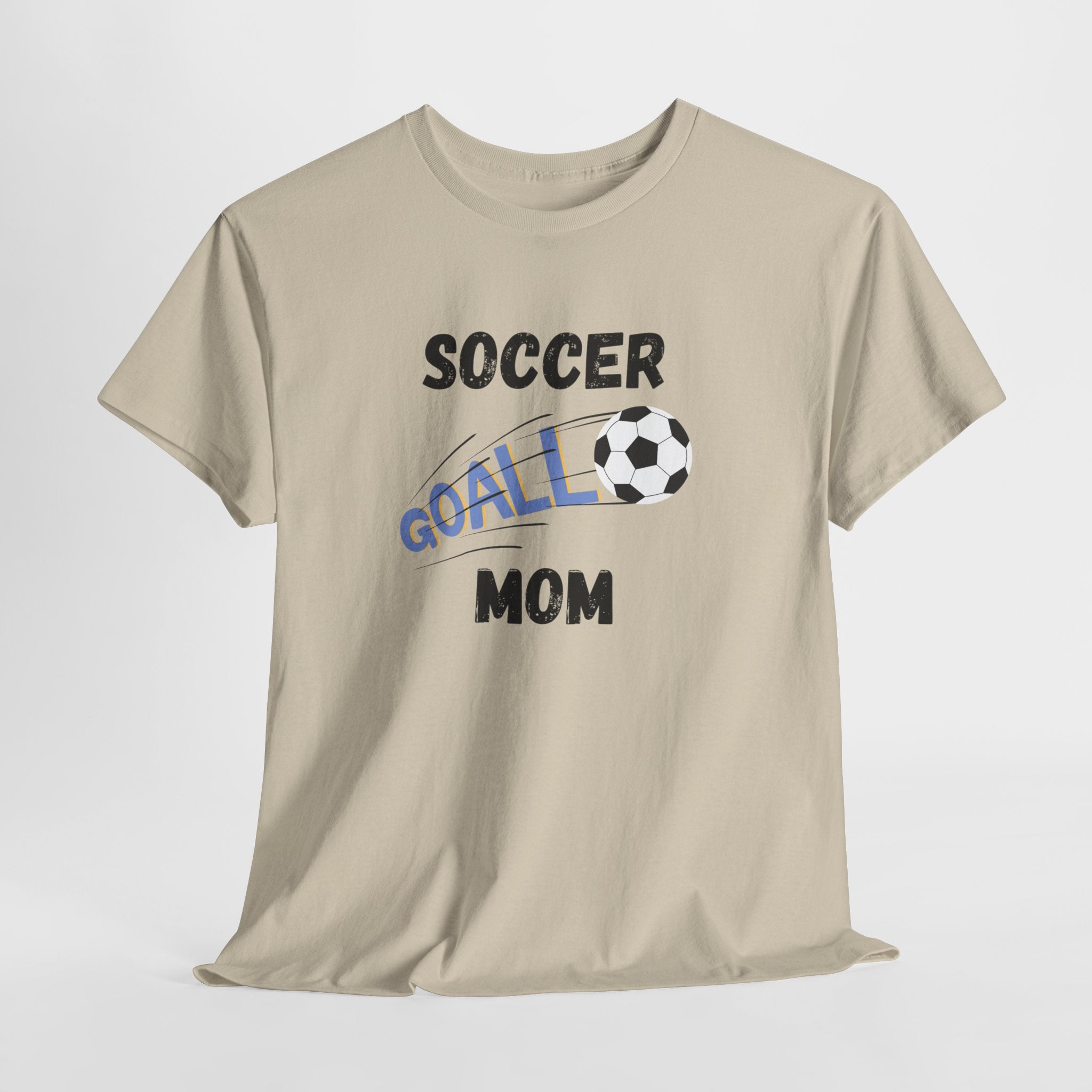 Soccer Mom T‑Shirt — 'Soccer Goal!' Graphic Tee with Soccer Ball