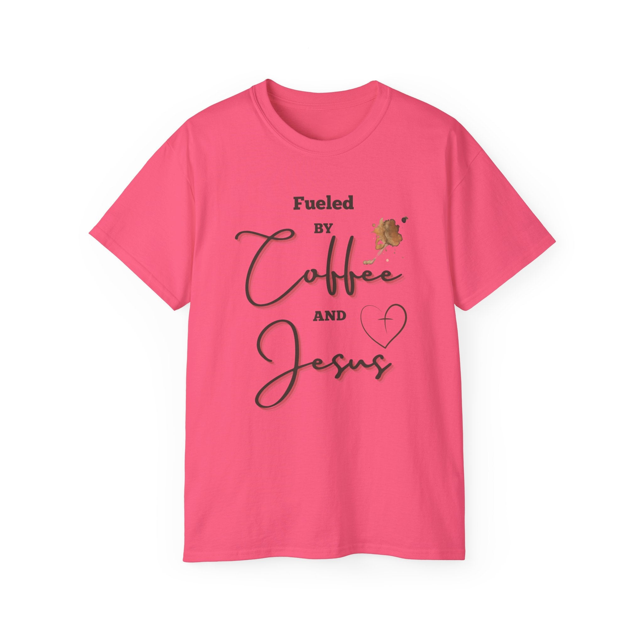 Coffee and Jesus T‑Shirt — "Fueled by Coffee and Jesus" Faith Graphic Tee