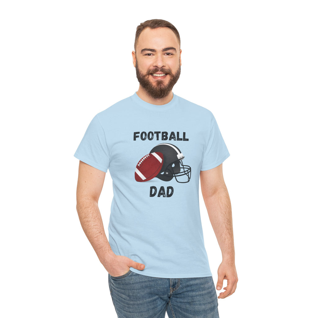 Football Dad T-Shirt — Classic Football & Helmet Tee for Proud Dads