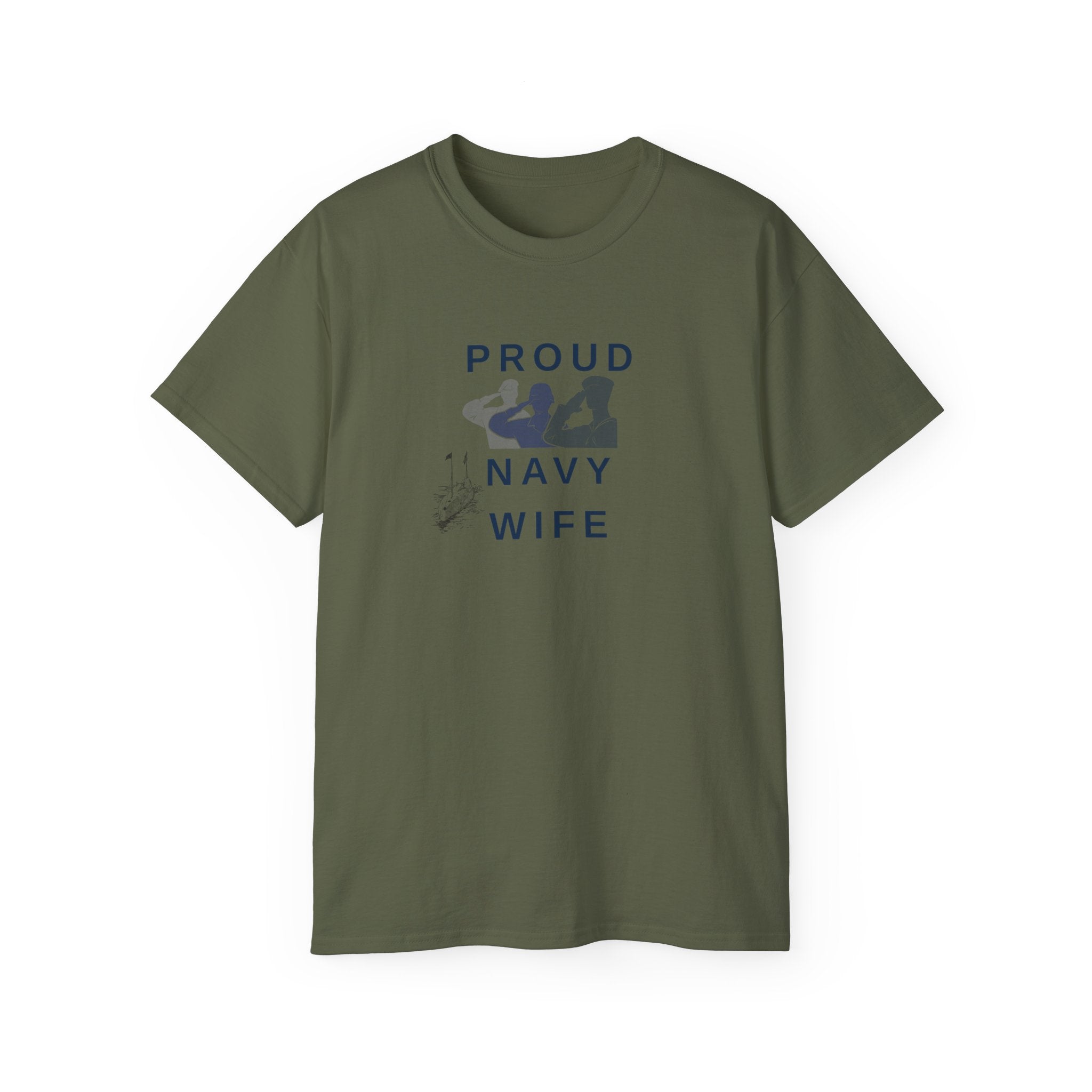 Proud Navy Wife T‑Shirt — Military Spouse Support Tee