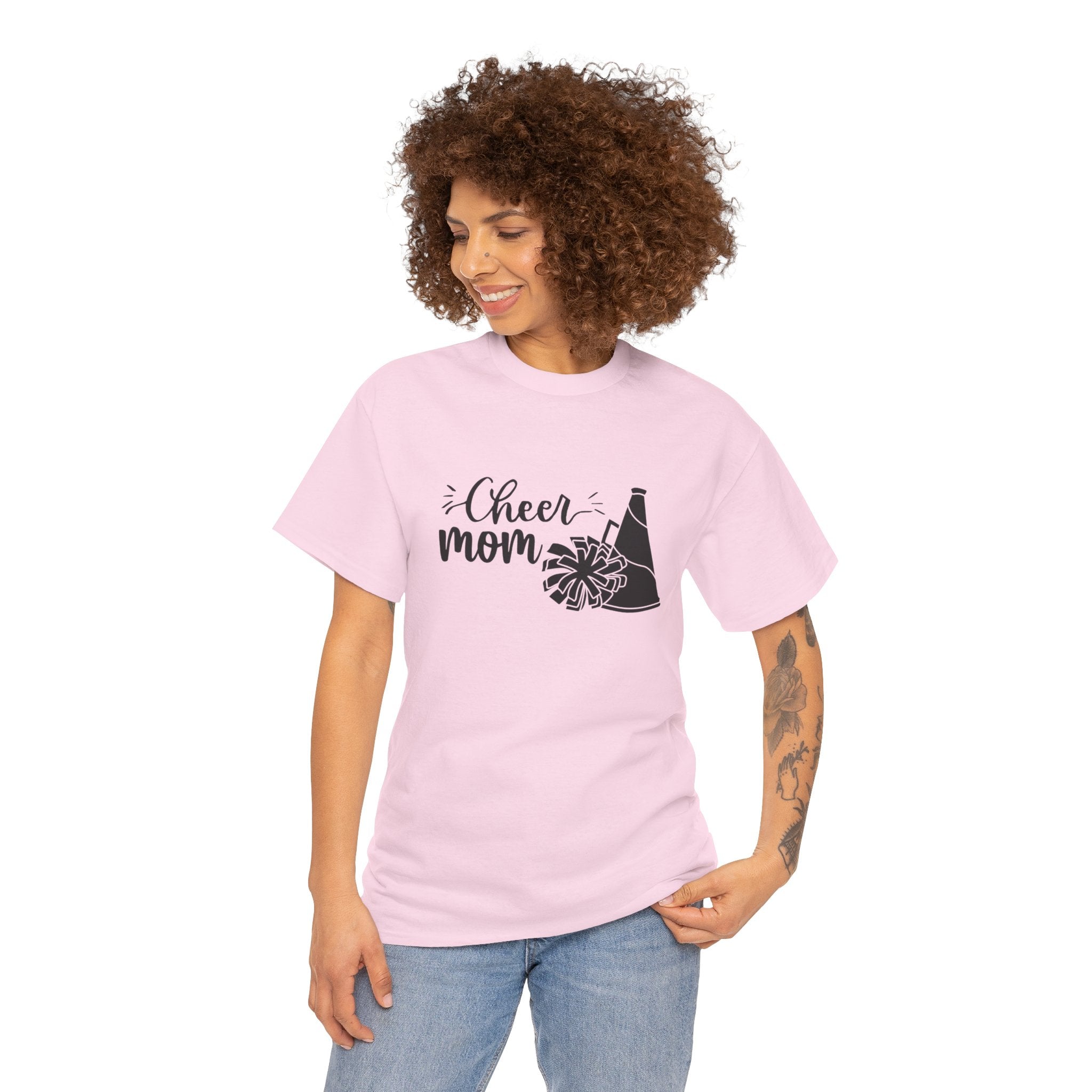 Cheer Mom T-Shirt — Pom Pom & Megaphone Mom Tee