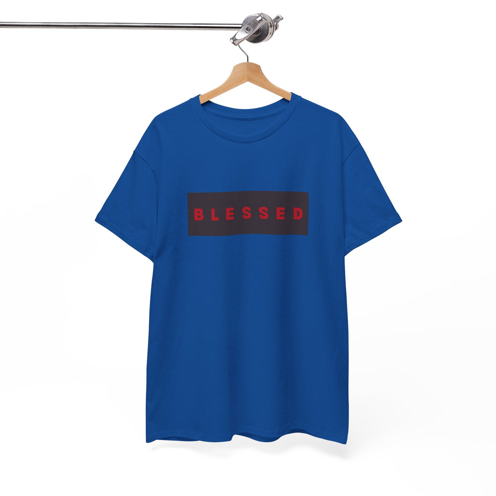 Blessed Box Logo T-Shirt — Minimal Christian Faith Tee