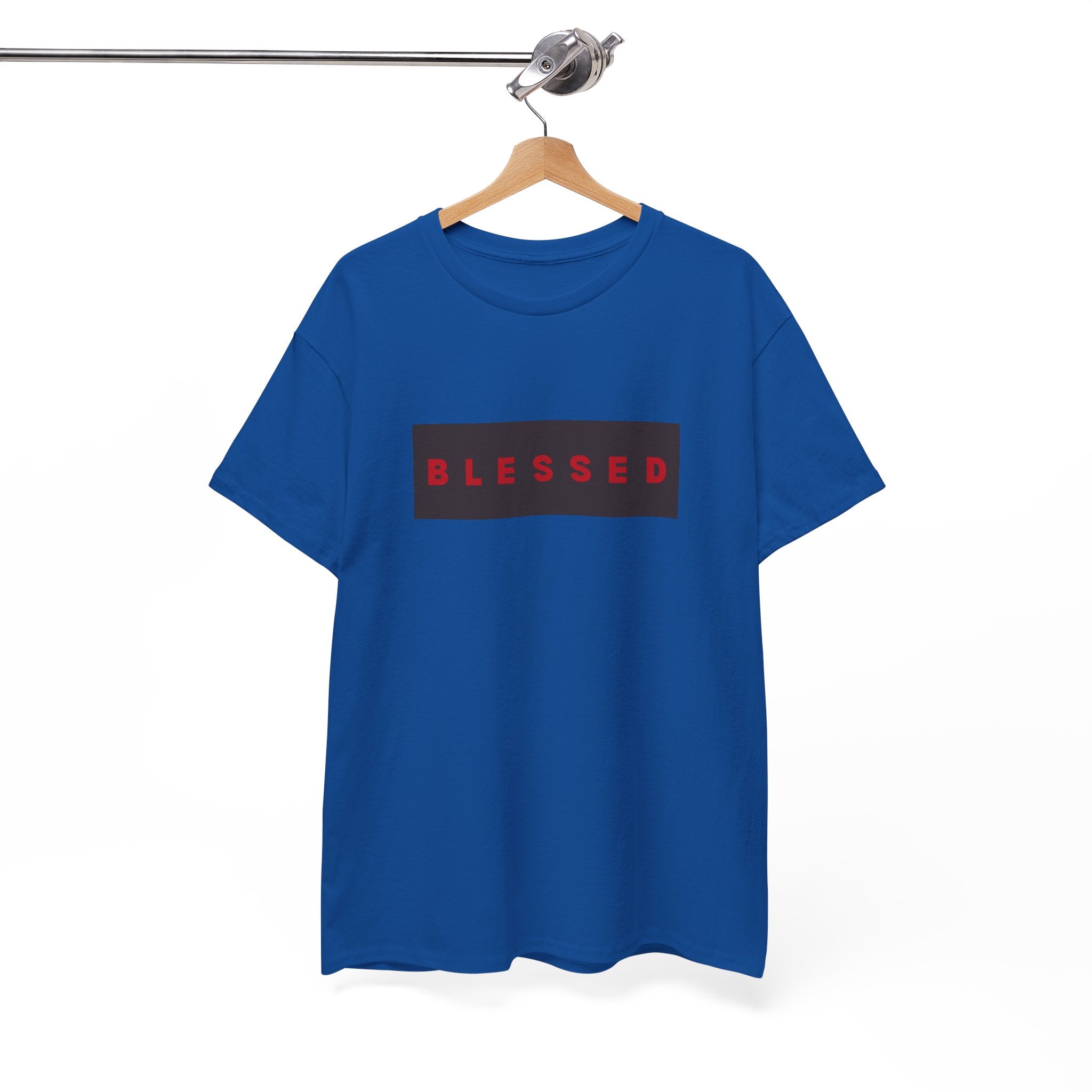 Blessed Box Logo T-Shirt — Minimal Christian Faith Tee