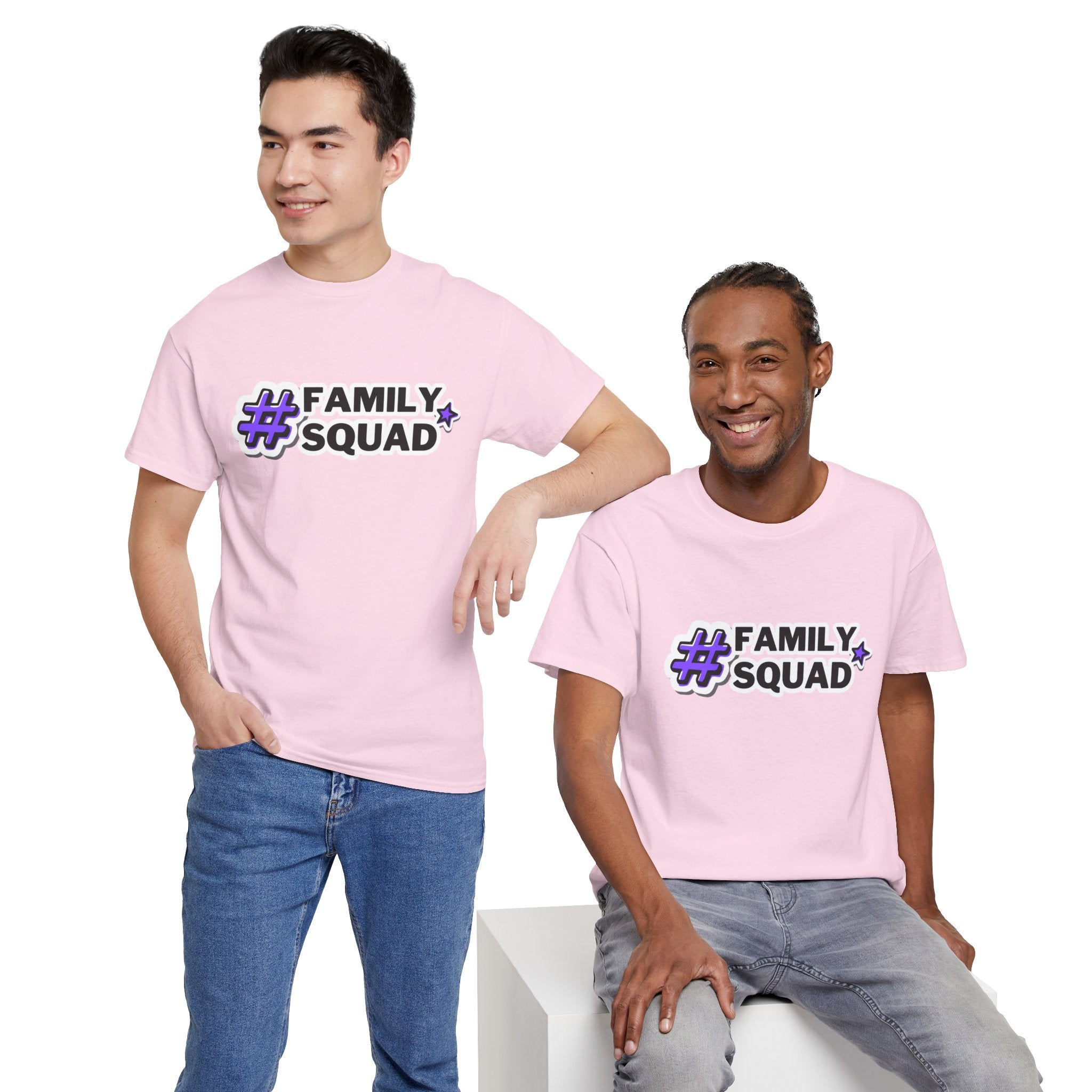 Family Squad T-Shirt — #FamilySquad Graphic Tee for Matching Family Outfits