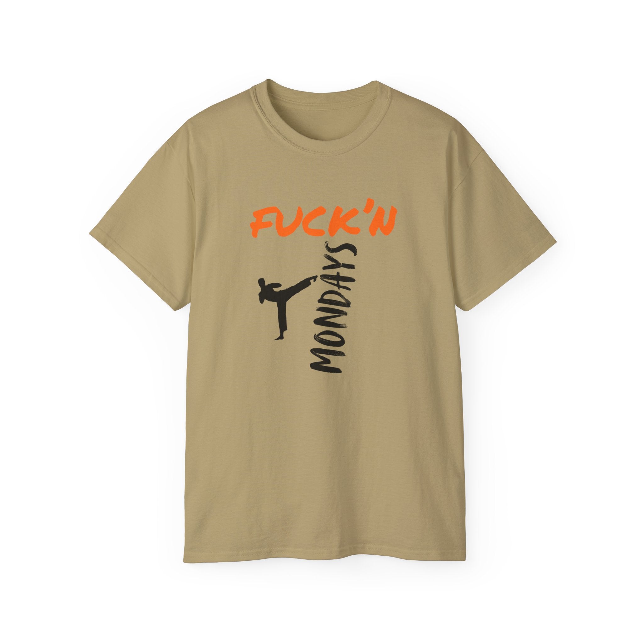 Graphic Tee — “Fuck’n Mondays” Kick Silhouette T‑Shirt