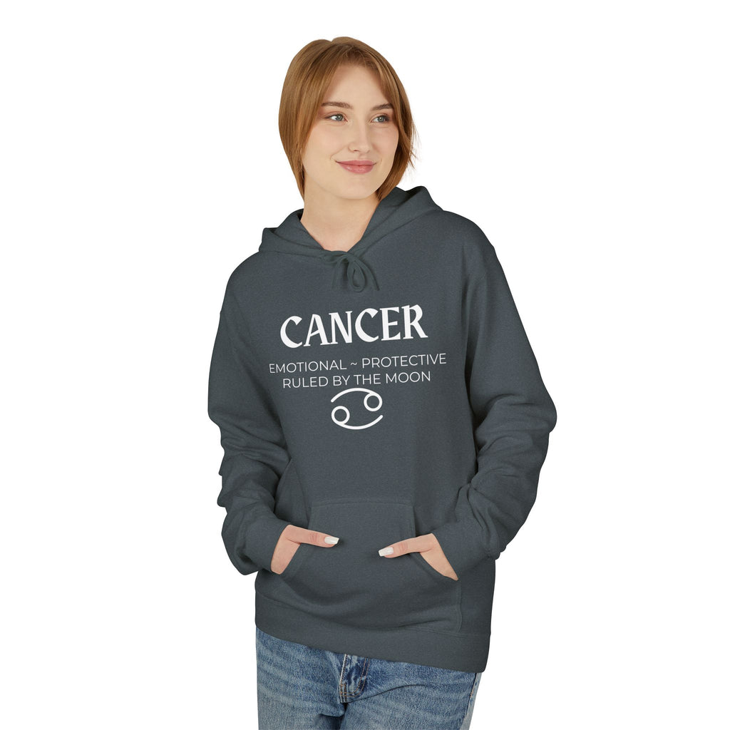 Cancer Cozy Fleece Hoodie with Adorable Design