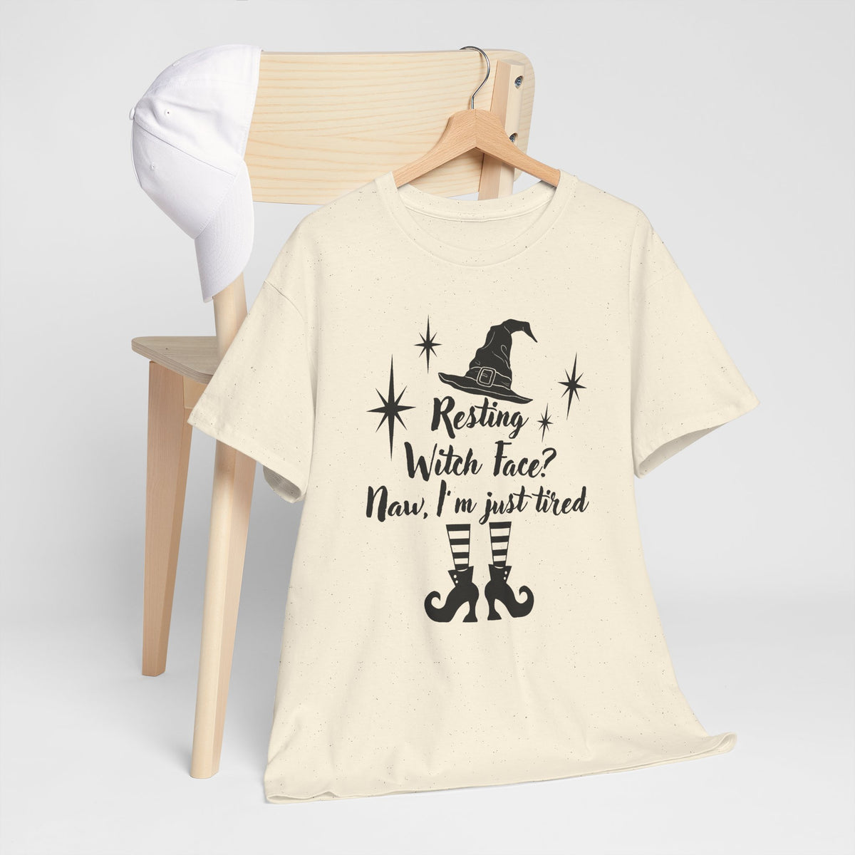Witch T-Shirt - “Resting Witch Face? Naw, I’m Just Tired” Halloween Tee