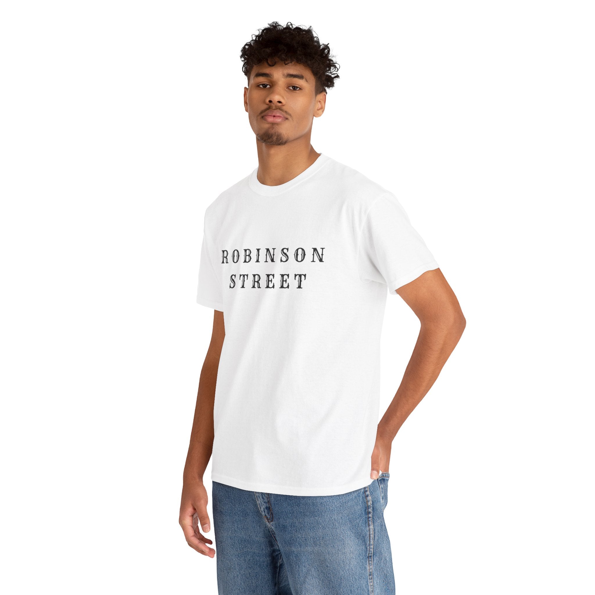 Robinson Street T-Shirt — Minimal Vintage Text Tee