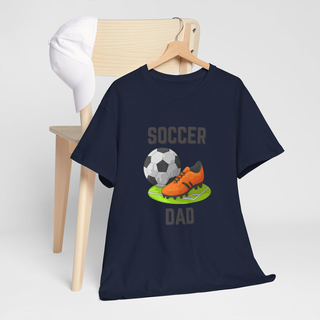 Soccer Dad T-Shirt – Graphic Soccer Ball & Cleat Tee, Father’s Day Gift