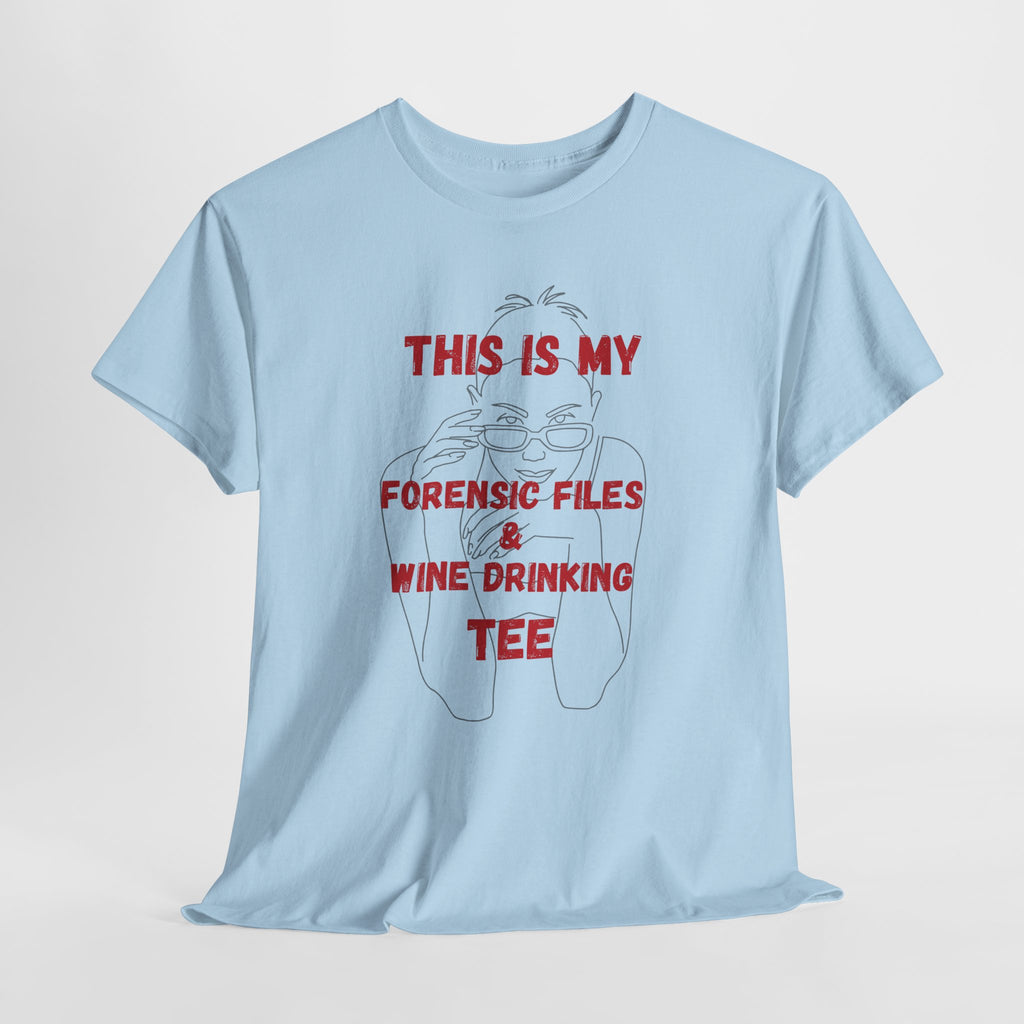 Funny Lazy Detective Wine T-Shirt — 'Detective Off Duty' Graphic Tee