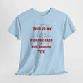 Funny Lazy Detective Wine T-Shirt — 'Detective Off Duty' Graphic Tee