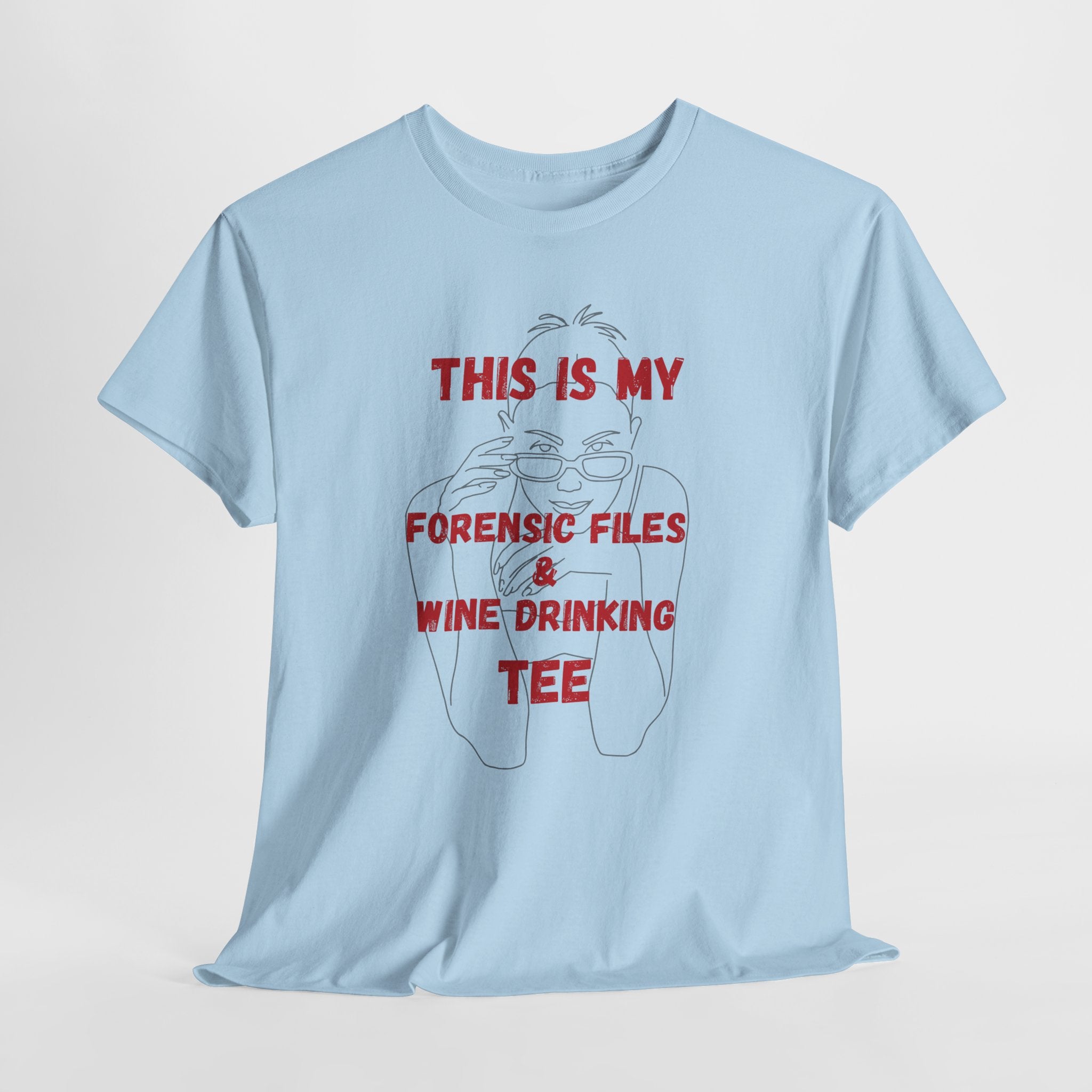 Funny Lazy Detective Wine T-Shirt — 'Detective Off Duty' Graphic Tee