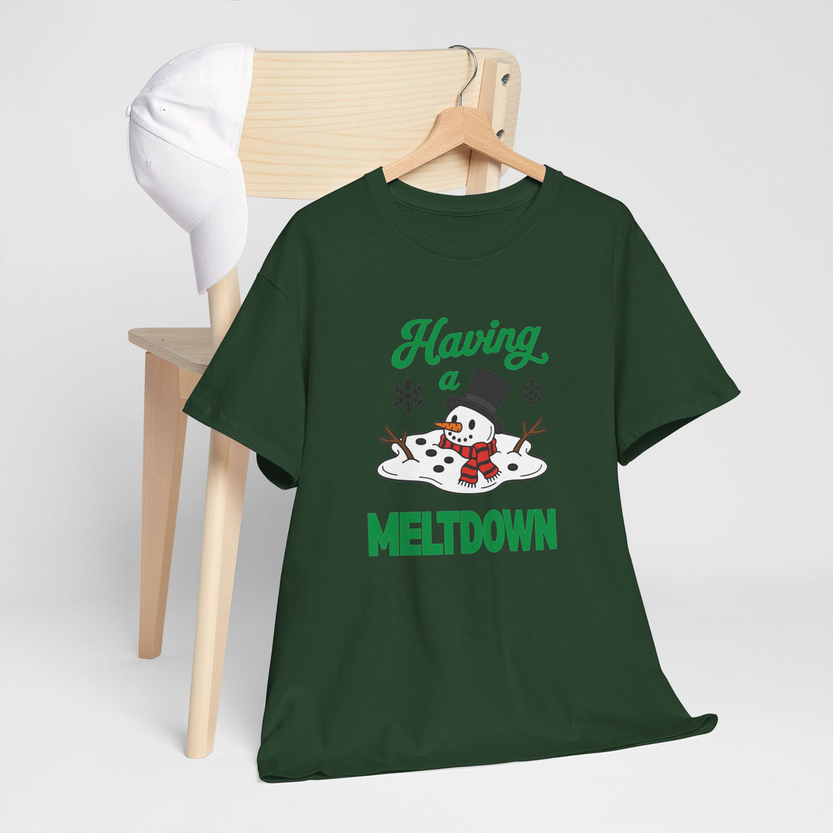 Having a Meltdown Snowman Christmas T-Shirt