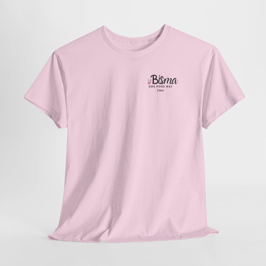 Bisma Work T-shirt Black Script with Butterfly